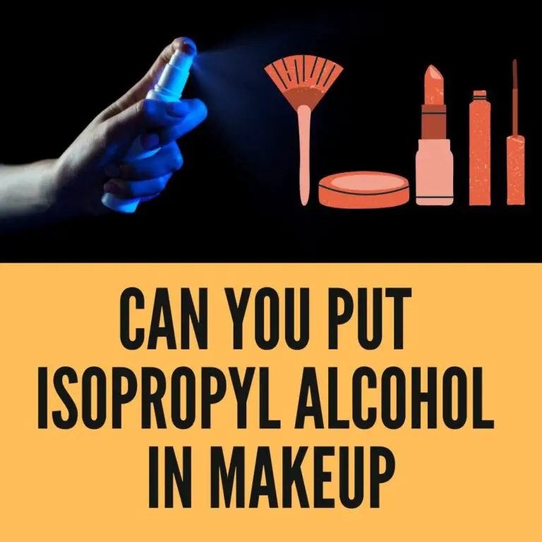 Isopropyl alcohol spray for makeup