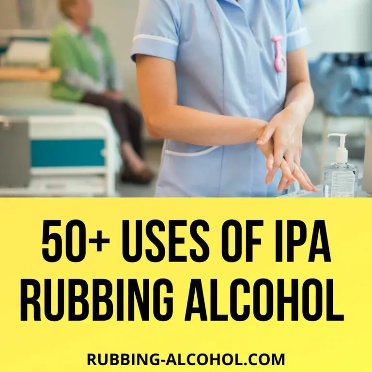 Uses of IPA-Rubbing Alcohol