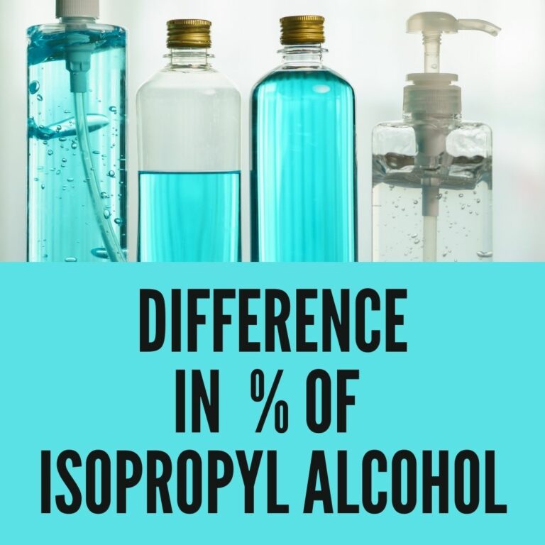 5 Reasons Why We Have Different Percents of Isopropyl Alcohol?